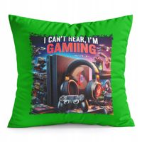 PODUSZKA ZIELONA PREZENT - GAMER GAMEPAD GAMBLING GRY