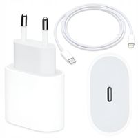 ŁADOWARKA SIECIOWA 20W USB-C PD + KABEL LIGHTNING