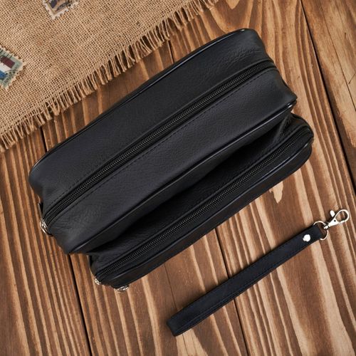 saszetka męska skórzana do ręki klasyczna czarna pojemna abruzzo abr-08 na Arena.pl