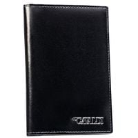 czarne etui na karty i paszport wykonane ze skóry naturalnej - 4u cavaldi