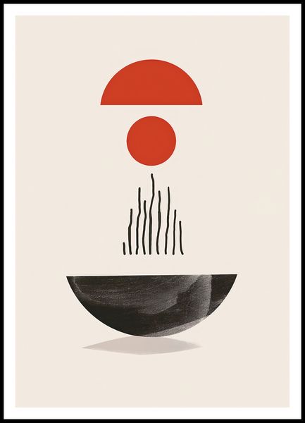 Plakat 70x100cm Półokrągła Forma zdjęcie 3