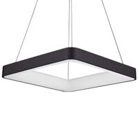LAMPA wisząca GIACINTO 5304-850SQP-BK-3 Italux kwadratowa OPRAWA metalowy zwis LED 50W 3000K ramka square czarna