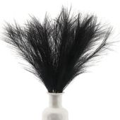 Czarna sztuczna trzcina trawa pampasowa dekoracyjna zestaw 7szt wystrój