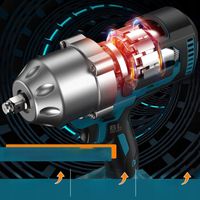 KLUCZ UDAROWY Akumulatorowy BEZSZCZOTKOWY do KÓŁ 21V 1/2'' AKU 4.0Ah