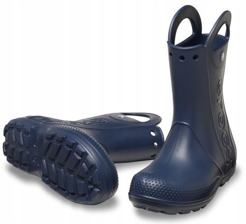 Crocs Dziecięce Lekkie Kalosze Gumowce Handlle Rain 211056 Boot 25-26 na Arena.pl