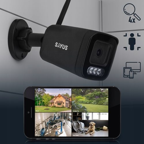 KAMERA ZEWNĘTRZNA IP WiFi 8MPx METALOWA 4K ULTRA HD DETEKCJA RUCHU ZOOM 8MP na Arena.pl