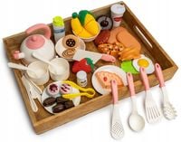 ZESTAW KUCHENNY XL garnki czajnik naczynia akcesoria owoce warzywa 44 el.