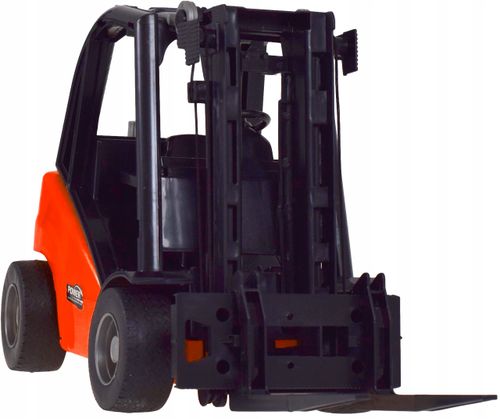 Duży wózek widłowy z ruchomymi elementami dźwigiem realistyczny model auto na Arena.pl