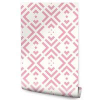 Tapeta Ścienna RÓŻOWY Wzór GEOMETRYCZNY Abstrakcja