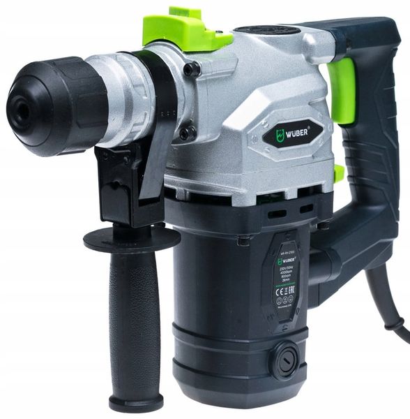 MŁOTOWIERTARKA MŁOT UDAROWY SDS+ WUBER 2100W WALIZKA ZESTAW zdjęcie 7