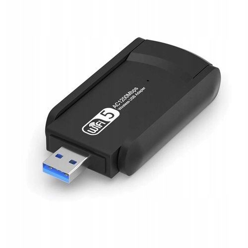 KARTA SIECIOWA WIFI WI-FI ADAPTER USB 3.0 1300Mbps 5GHz 2 TRYBY AP na Arena.pl