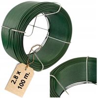 DRUT NACIĄGOWY DO SIATEK SIATKI OGRODNICZY PCV 2.8x100 M powlekany w szpuli