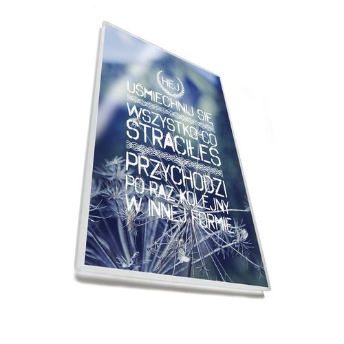 Uśmiechnij się - magnes szklany na Arena.pl