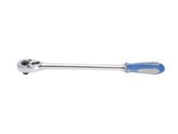 grzechotka 1/2 400mm 32 zęby chrom, uchwyt gumowy - ky4762-15g