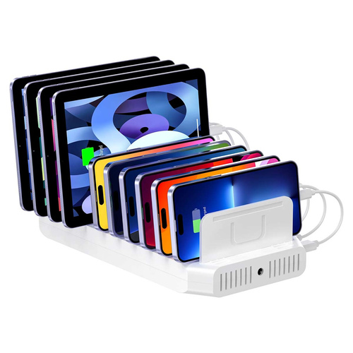 Unitek Stacja ładująca 10xUSB 2.4A 60W biała na Arena.pl