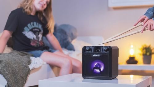 Głośnik bluetooth z perkusją LED AUX MIC KARAOKE na Arena.pl