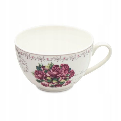 KOMPLET filiżanek 270ml ze spodkiem 2+2 BELLA FIORE zestaw kawowy na Arena.pl