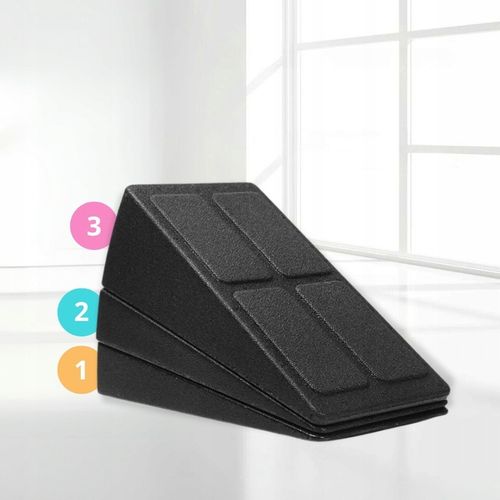 Bloczek pochylny squat wedge block 3 elementy do rozciągania przysiady nogi na Arena.pl