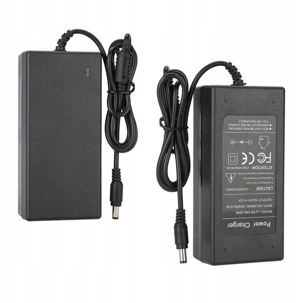 ZASILACZ DC 54,6 V 2 A WTYCZKA 5,5 MM ŁADOWARKA zdjęcie 8