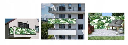 OSŁONA BALKONOWA mata na balkon siatka NA WYMIAR dużo wzorów na Arena.pl