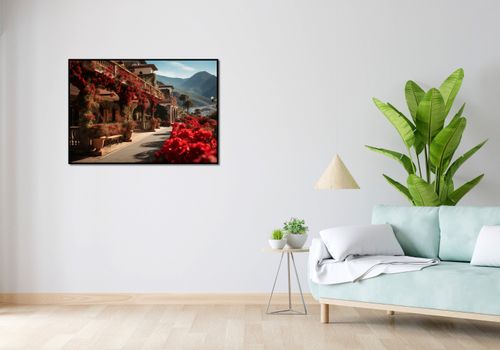 Plakat 100x70cm Czerwona Idylla na Arena.pl