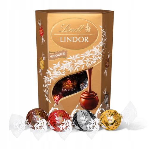 Lindt LINDOR Assorted Cornet 337g na Arena.pl
