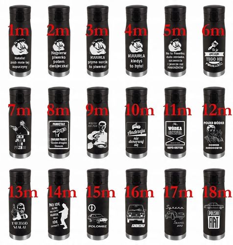 Kubek termiczny 600 ml TERMOS PREZENT szkoła biuro podróż auto TWÓJ GRAWER na Arena.pl