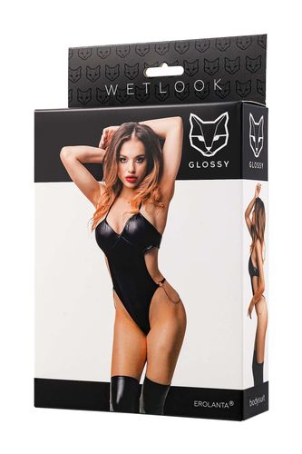 glossy reina, bodysuit, wetlook, black, m na Arena.pl