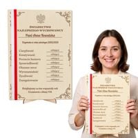 Świadectwo wychowawcy na zakończenie roku szkolnego prezent dla Nauczyciela