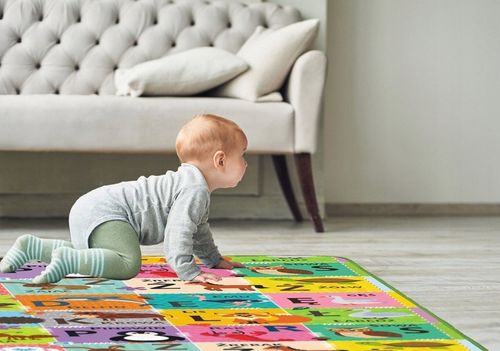 EDUKACYJNA MATA PIANKOWA SZACHOWNICA POLSKI ALFABET 180X200X0,5 DLA DZIECI na Arena.pl