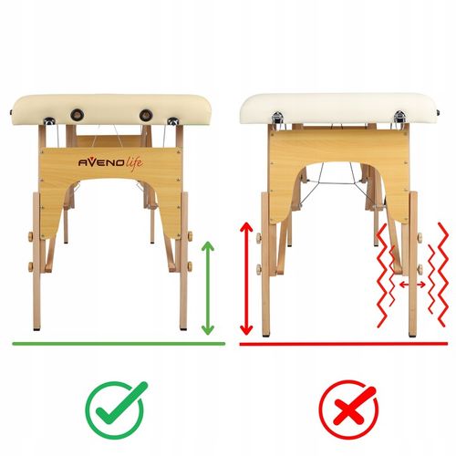 ŁÓŻKO STÓŁ DO MASAŻU SKŁADANY SOFIA LIGHT WYSOKI KOMFORT PIANKA 5CM na Arena.pl