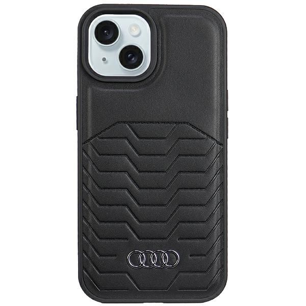 Etui Audi do iPhone 15, iPhone 14, iPhone 13, Czarny, MagSafe zdjęcie 1