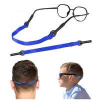 Taśma na okulary na regulowanej gumce z silikonowymi zaczepami - GRANAT