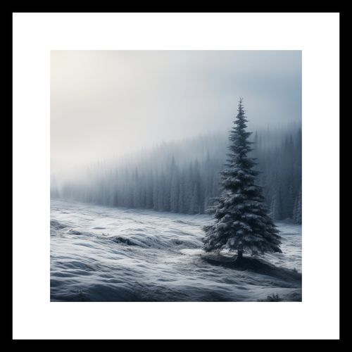 Plakat 30x30cm Samotna Choinka na Arena.pl