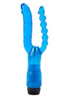 wibrator podwójny dual penetrator calexotics niebieski 12.75 cm