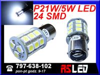 żarówka LED P21/5W bay15d 24 Premium LED SMD 12v biała dzienne+pozycja