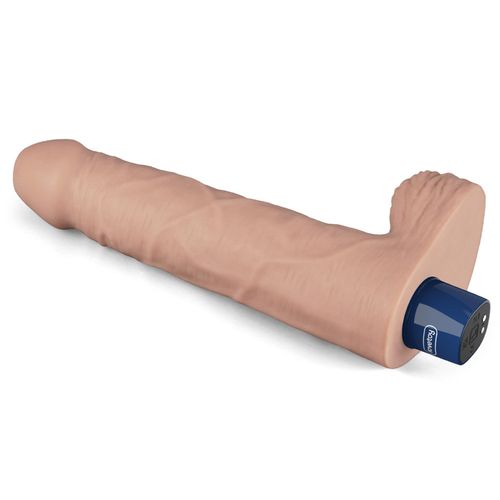 9" real softee rechargeable tpe vibrating dildo(flesh) na Arena.pl