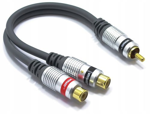 ADAPTER TRÓJNIK ROZDZIELACZ RCA WTYK - 2 GNIAZDA VITALCO RP10 na Arena.pl