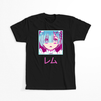 Koszulka Czarna Re:Zero - WYBIERZ KOLOR KOSZULKI I FASON Męska 2XL