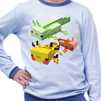 Piżama dziecięca Axolotl - Minecraft