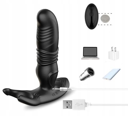 WIBRATOR MĘSKI MASAŻER Prostaty RUCHOMY 3cm PILOT na Arena.pl