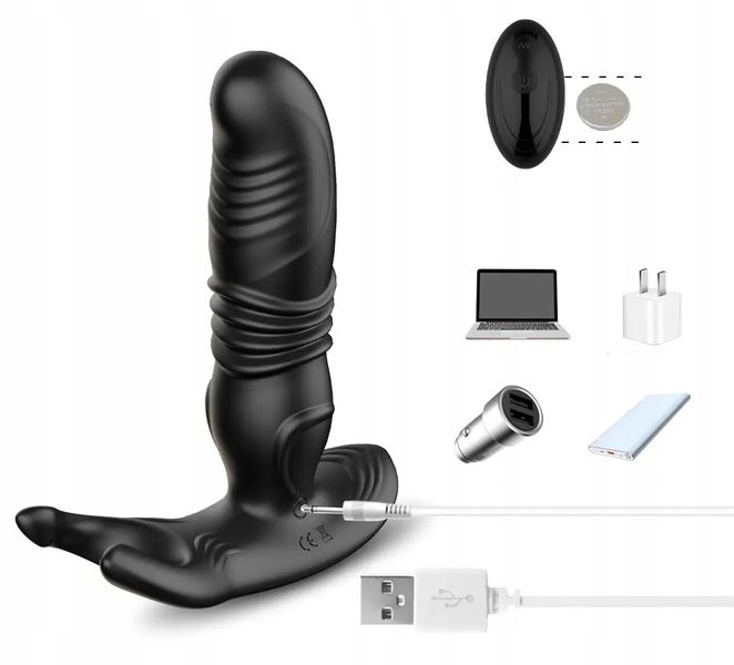 WIBRATOR MĘSKI MASAŻER Prostaty RUCHOMY 3cm PILOT zdjęcie 8