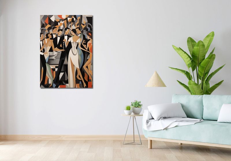 Obraz 70x100cm Bal w Art Deco zdjęcie 2