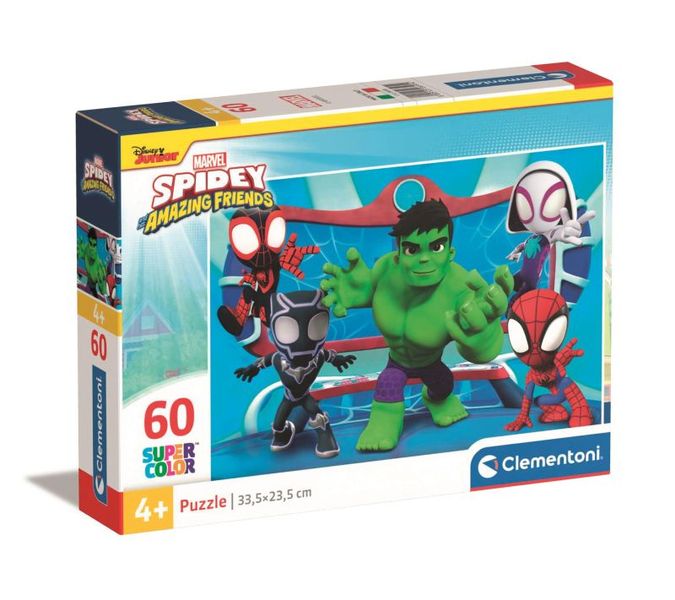 PUZZLE 60 ELEMENTÓW MARVEL SPIDEY I SUPER PRZYJACIELE zdjęcie 1