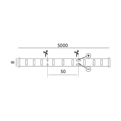Dekoracyjna taśma ledowa NASTRI 300 diod 5m kolor ŻÓŁTY IP65 na Arena.pl