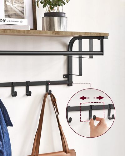 Półka z Wieszakami - sonoma - LCR012B11 na Arena.pl