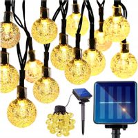 GIRLANDA ŚWIETLNA SOLARNA LAMPKI SOLARNE OGRODOWE
