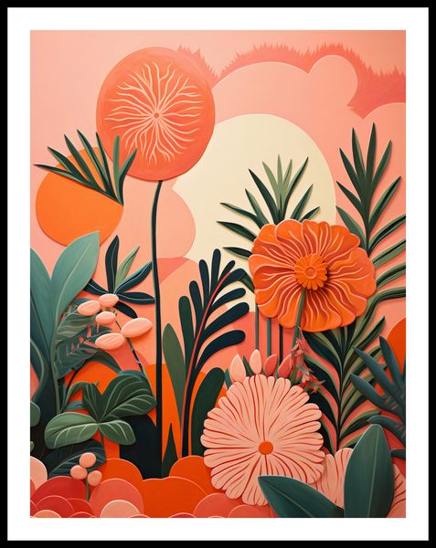 Plakat 50x65cm Koralowy Ogród zdjęcie 3