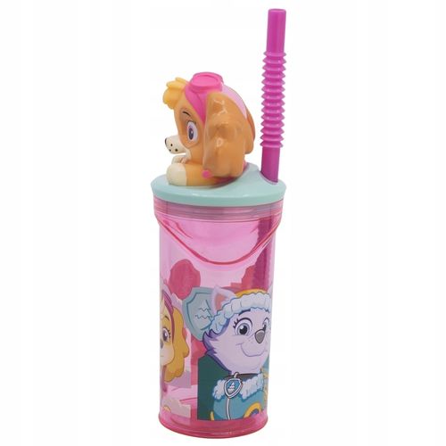 Kubek ze słomką do picia dla dzieci Skye Psi Patrol figurka słomka 3D 360ML na Arena.pl