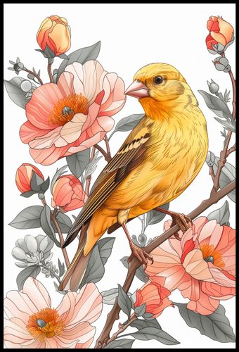 Plakat 68x101cm Wiosenny Śpiewaczek na Arena.pl